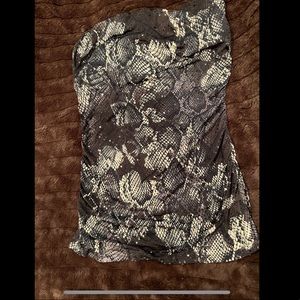 Express Strapless Top with Sequins Size Small